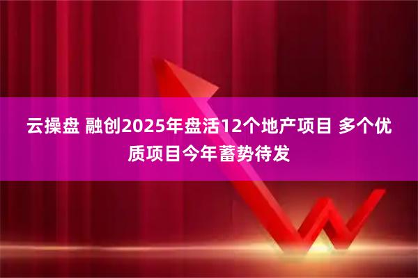 云操盘 融创2025年盘活12个地产项目 多个优质项目今年蓄势待发